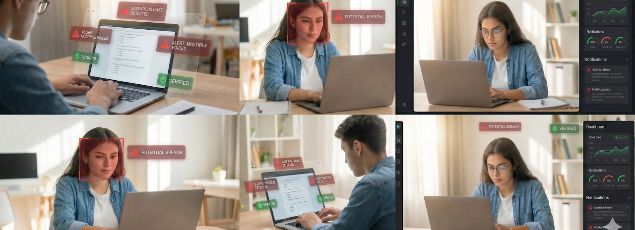 AI proctoring monitoring gallery